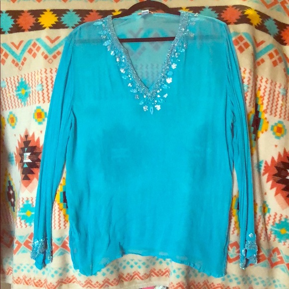 100% Natural Silk Blouse - Picture 1 of 4